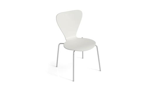 United Chair - Veinure - Veinure / VR31M-E1-WHT / Chaise visiteur / Empilable
