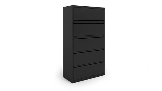 Groupe Lacasse - Metal Storage Furniture - QuickShip - Meta Storage Furniture / RIDFA-183666LF5 / P01 / Lateral File