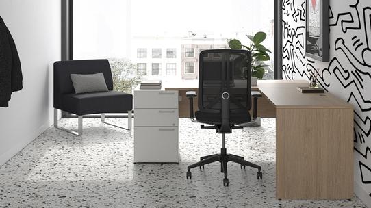 United Chair - Radiance - Radiance / RA13-E3-MRD-COM-SYN-P-AB-HDW-C3D8 / Management  Chair