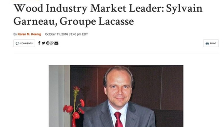 Sylvain Garneau named Wood Industry market leader